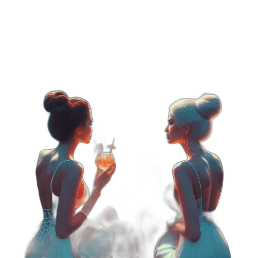 dress, bottle, crown, concept art transparent PNG cut-out