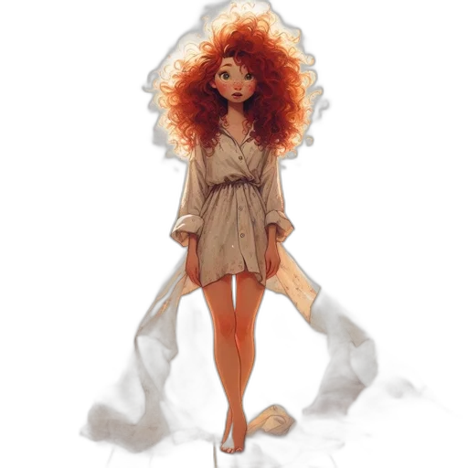dress, concept art, fantasy art, cartoon transparent PNG cut-out
