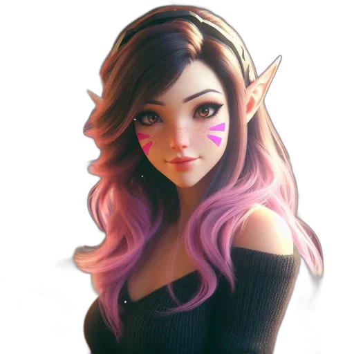 face, dragon, staff, dress transparent PNG cut-out