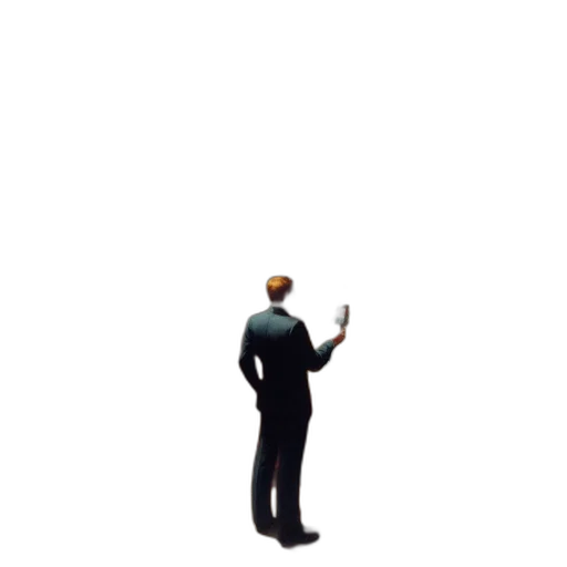 staff, weapon, jacket, robot transparent PNG cut-out