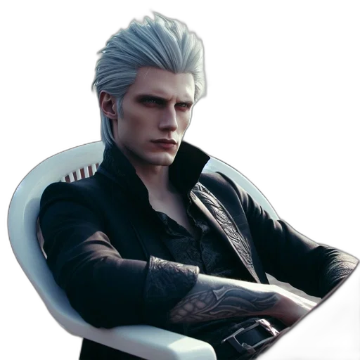 jacket, face, hair, creature transparent PNG cut-out