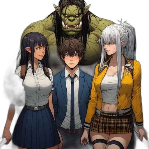 creature, face, mask, jacket transparent PNG cut-out