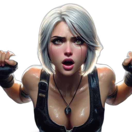 face, weapon, concept art, comic book art transparent PNG cut-out