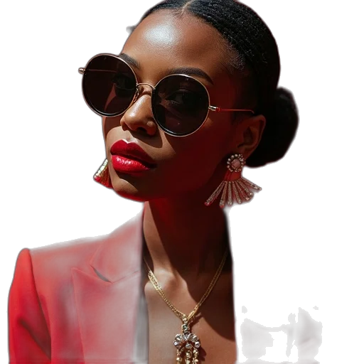 jewelry, jacket, face, crown transparent PNG cut-out