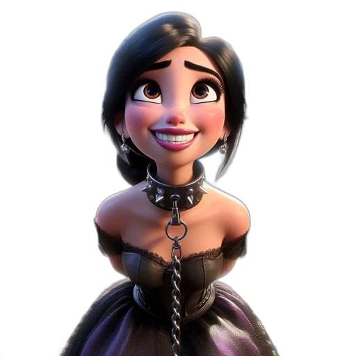dress, jewelry, face, crown transparent PNG cut-out