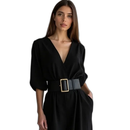 dress, jacket, dark, monochrome transparent PNG cut-out