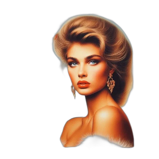 hair, jewelry, face, crown transparent PNG cut-out
