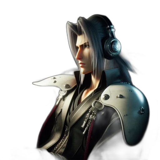 jacket, face, weapon, dragon transparent PNG cut-out