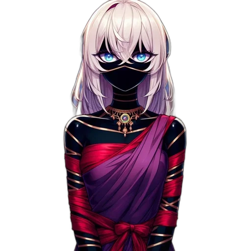 mask, dress, face, jacket transparent PNG cut-out
