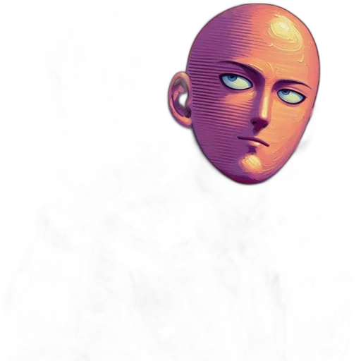 face, mask, robot, creature transparent PNG cut-out