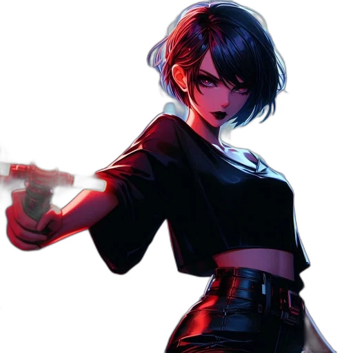 weapon, jacket, comic book art, concept art transparent PNG cut-out