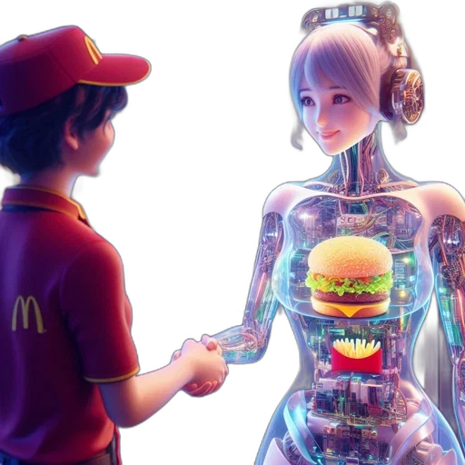 robot, food, dress, concept art transparent PNG cut-out