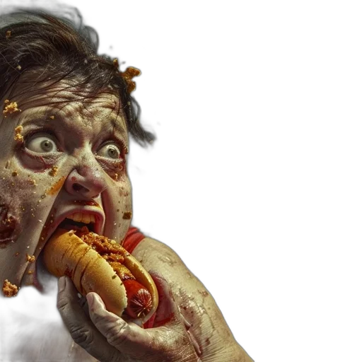 food, creature, face, animal transparent PNG cut-out