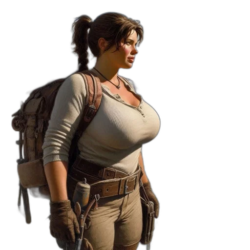 jacket, weapon, staff, concept art transparent PNG cut-out