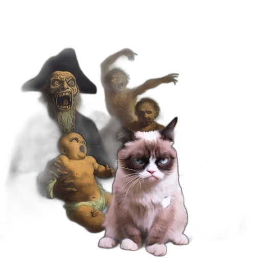 creature, animal, staff, mask transparent PNG cut-out