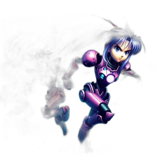 robot, weapon, concept art, pixel art transparent PNG cut-out