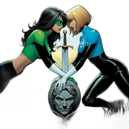 sword, comic book art, concept art, two transparent PNG cut-out