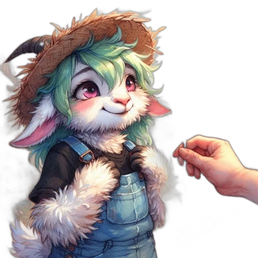 jacket, staff, food, hat transparent PNG cut-out