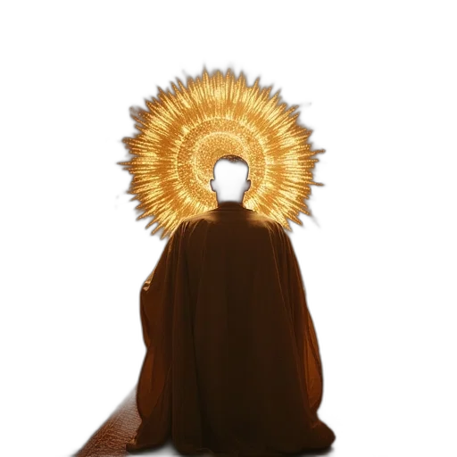 crown, hair, mask, staff transparent PNG cut-out