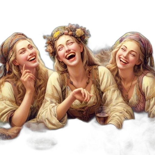 face, photorealistic, oil painting, fantasy art transparent PNG cut-out