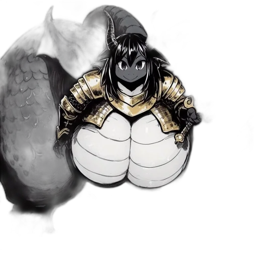 dragon, mask, jacket, concept art transparent PNG cut-out