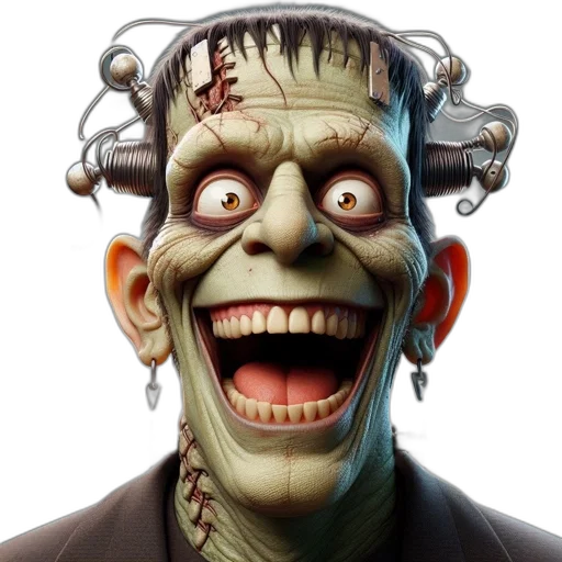 face, creature, mask, staff transparent PNG cut-out