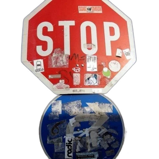 stop, sign, stickers transparent PNG cut-out
