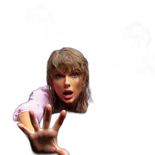 creature, hair, face, mask transparent PNG cut-out