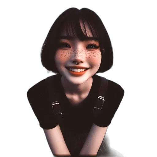 face, robot, staff, creature transparent PNG cut-out