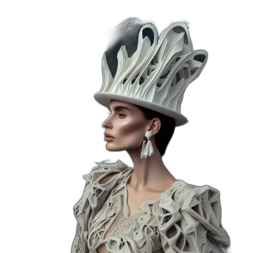 hat, crown, dress, jewelry transparent PNG cut-out