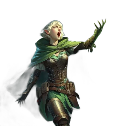 staff, fantasy art, concept art, comic book art transparent PNG cut-out