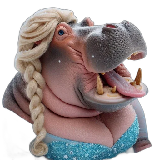 animal, staff, creature, 3d render transparent PNG cut-out