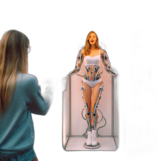 dress, robot, bottle, concept art transparent PNG cut-out