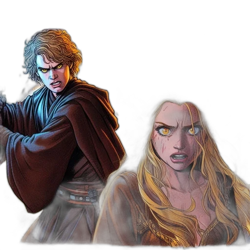 concept art, comic book art, fantasy art, watercolor transparent PNG cut-out
