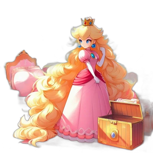 crown, dress, staff, concept art transparent PNG cut-out