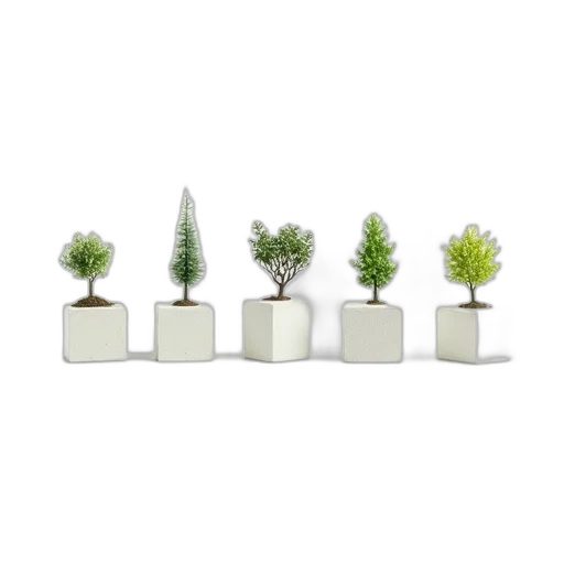 tree, 3d render, photorealistic, forest transparent PNG cut-out
