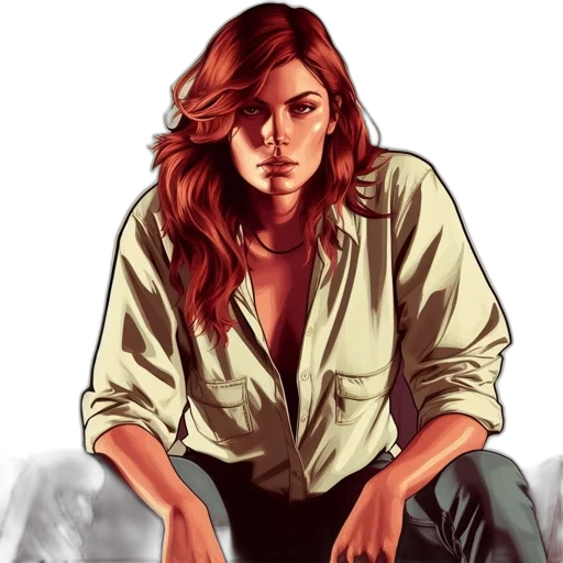 jacket, face, comic book art, photorealistic transparent PNG cut-out