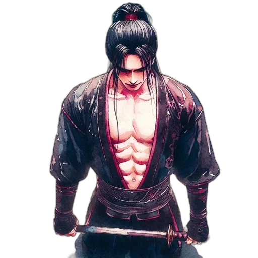 sword, weapon, jacket, concept art transparent PNG cut-out