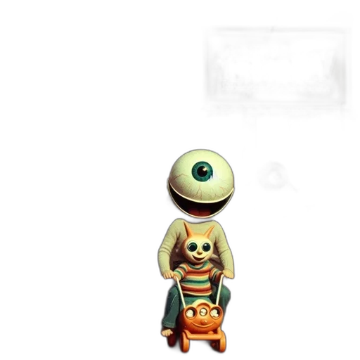 mask, creature, robot, staff transparent PNG cut-out