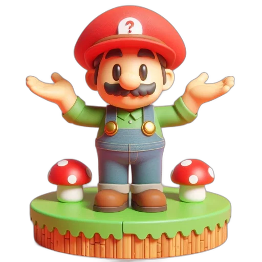 hat, 3d render, concept art, pixel art transparent PNG cut-out
