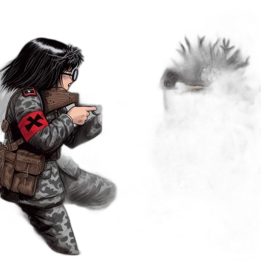 weapon, jacket, concept art, comic book art transparent PNG cut-out