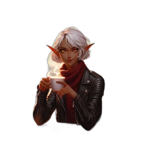 staff, jacket, face, weapon transparent PNG cut-out
