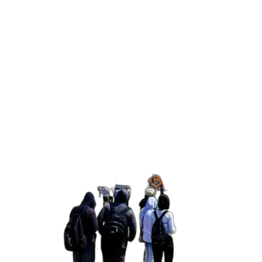 jacket, staff, robot, mask transparent PNG cut-out