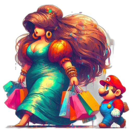 dress, crown, concept art, pixel art transparent PNG cut-out