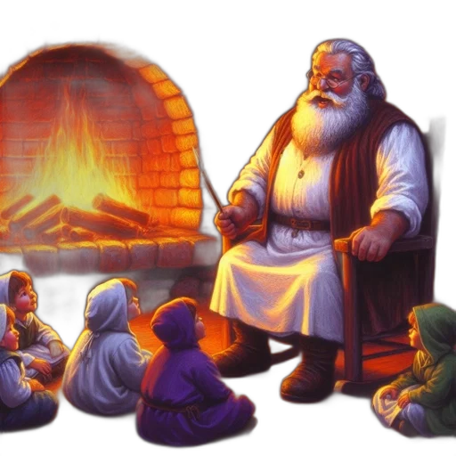 concept art, fantasy art, fire, snow transparent PNG cut-out