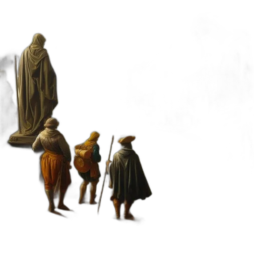 staff, dress, concept art, 3d render transparent PNG cut-out