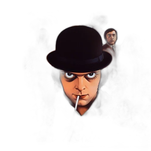 face, hat, mask, comic book art transparent PNG cut-out