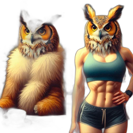 animal, concept art, fantasy art, 3d render transparent PNG cut-out