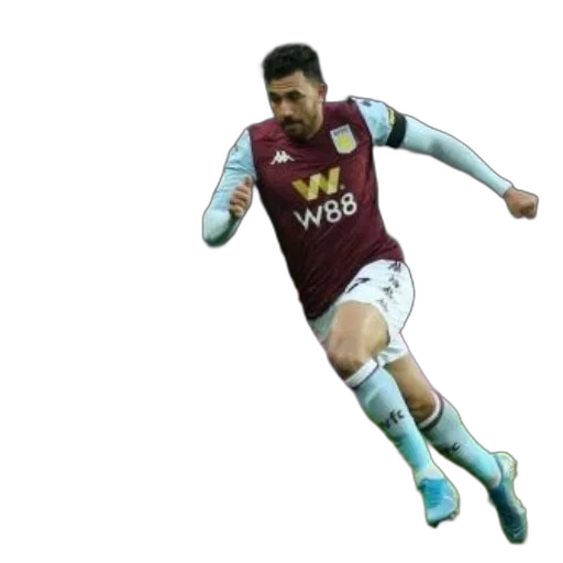 football, player, maroon, jersey transparent PNG cut-out