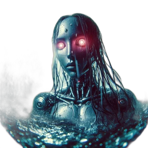 robot, creature, face, mask transparent PNG cut-out
